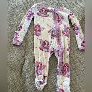 Fairy Print Pajama Onesie- esme
